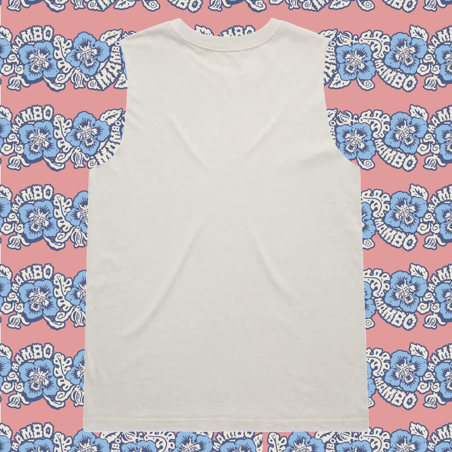 Mambo 'Cross Bones' Tank Top - Off White - Mambo