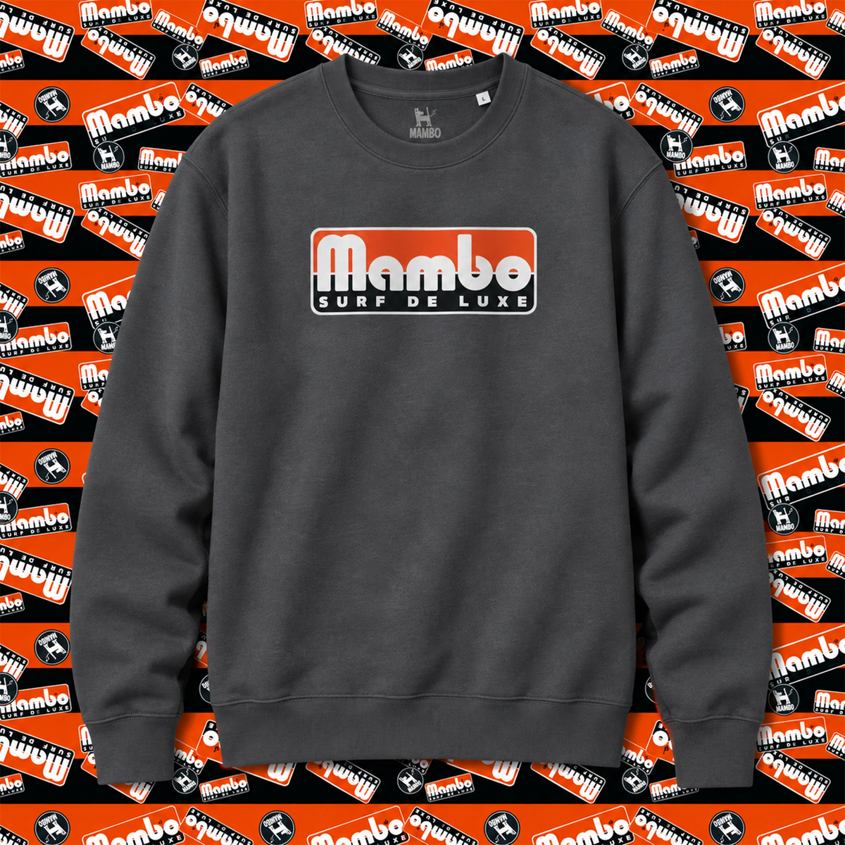 Surf Deluxe sweatshirt in Anthracite — garment front
