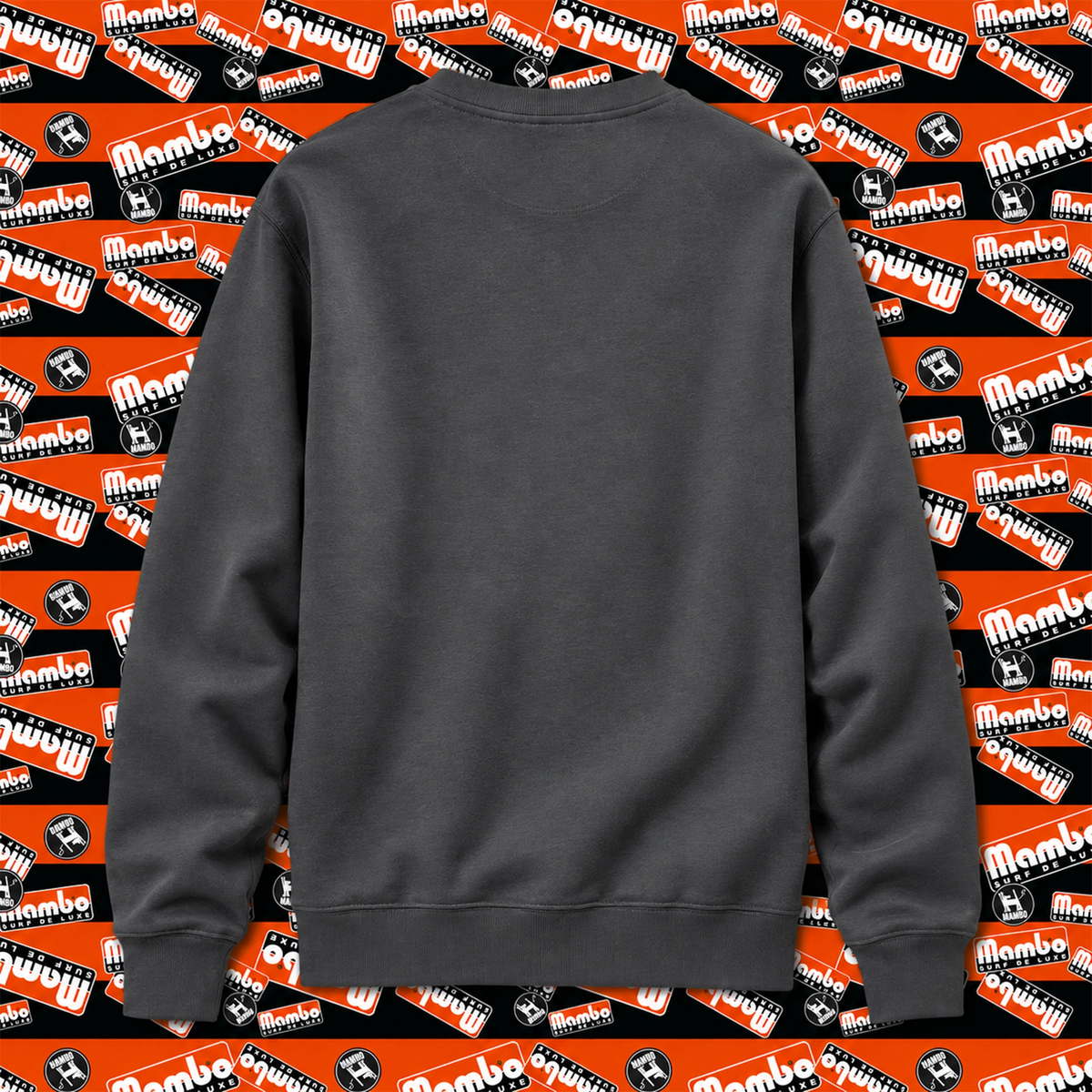 Surf Deluxe sweatshirt in Anthracite — garment back