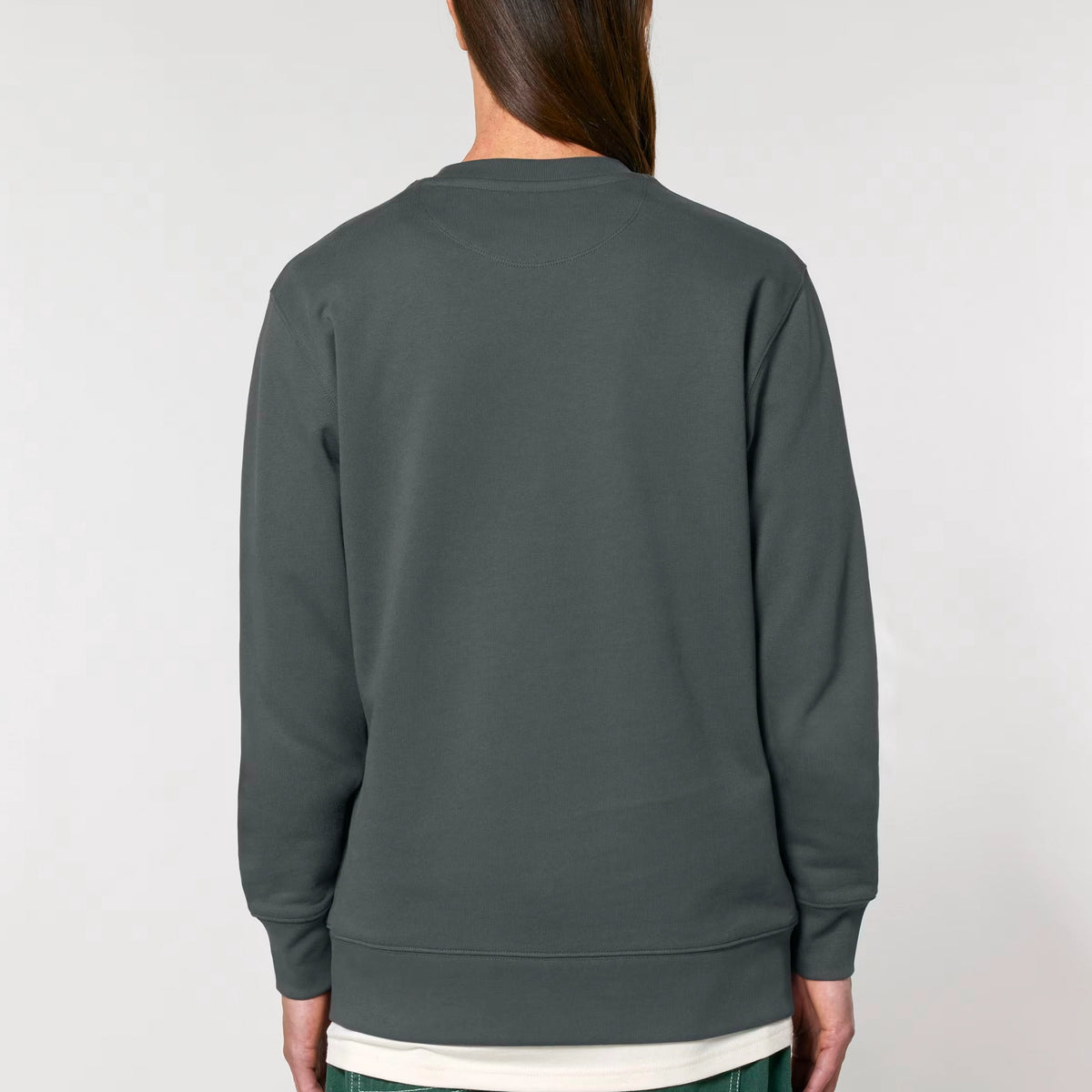 Surf Deluxe sweatshirt in Anthracite — model back