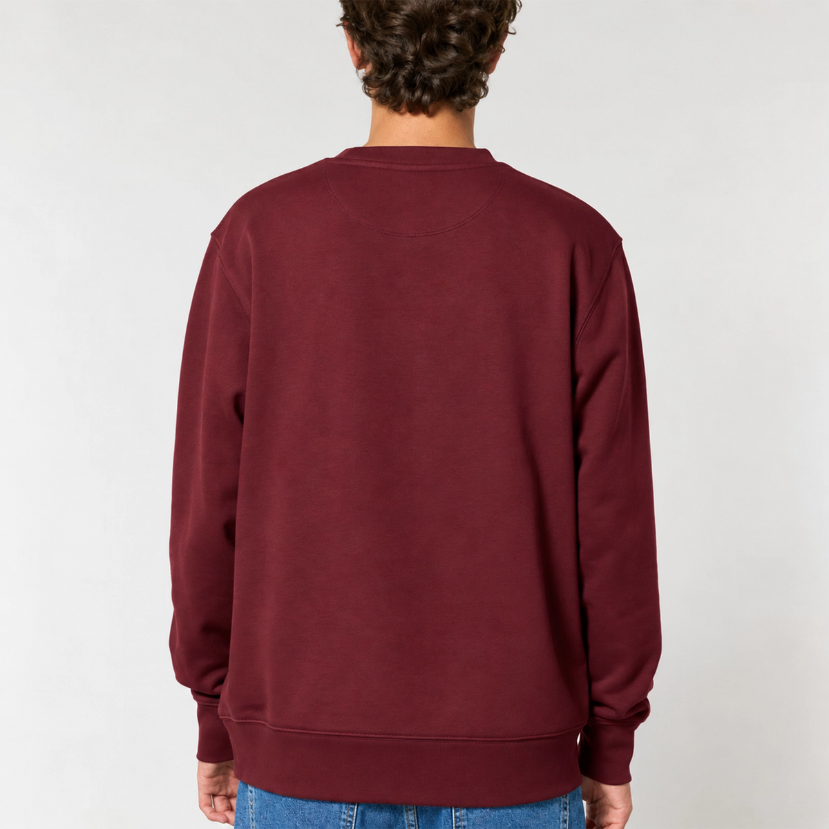 Surf Deluxe sweatshirt in Burgundy — model back