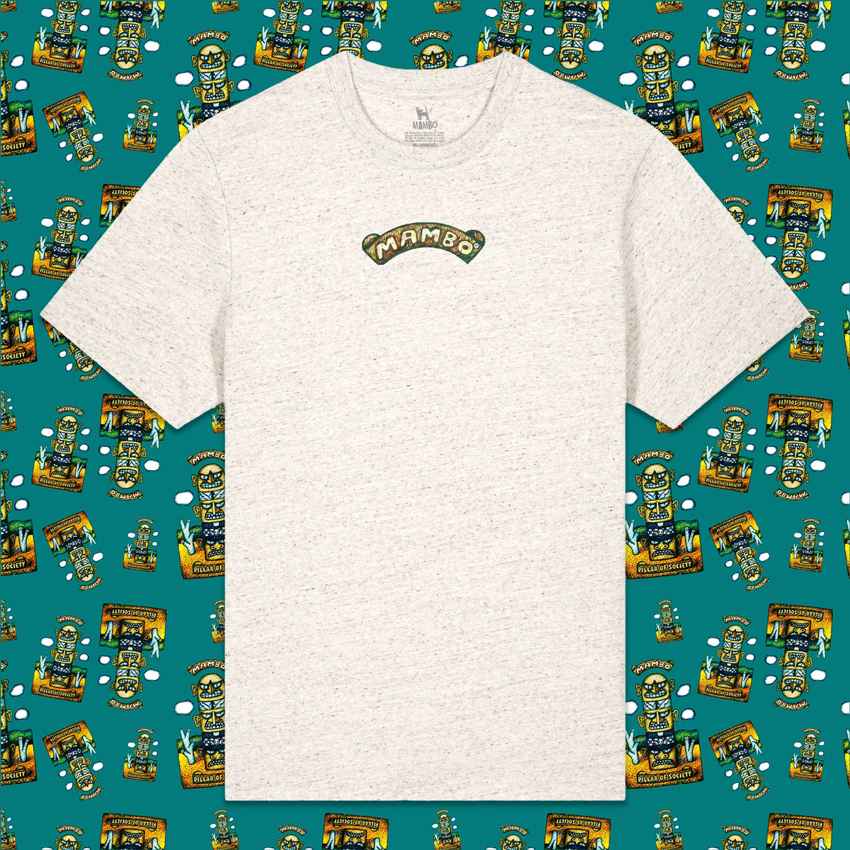 Pillar Of Society t-shirt in Eco Heather — garment front