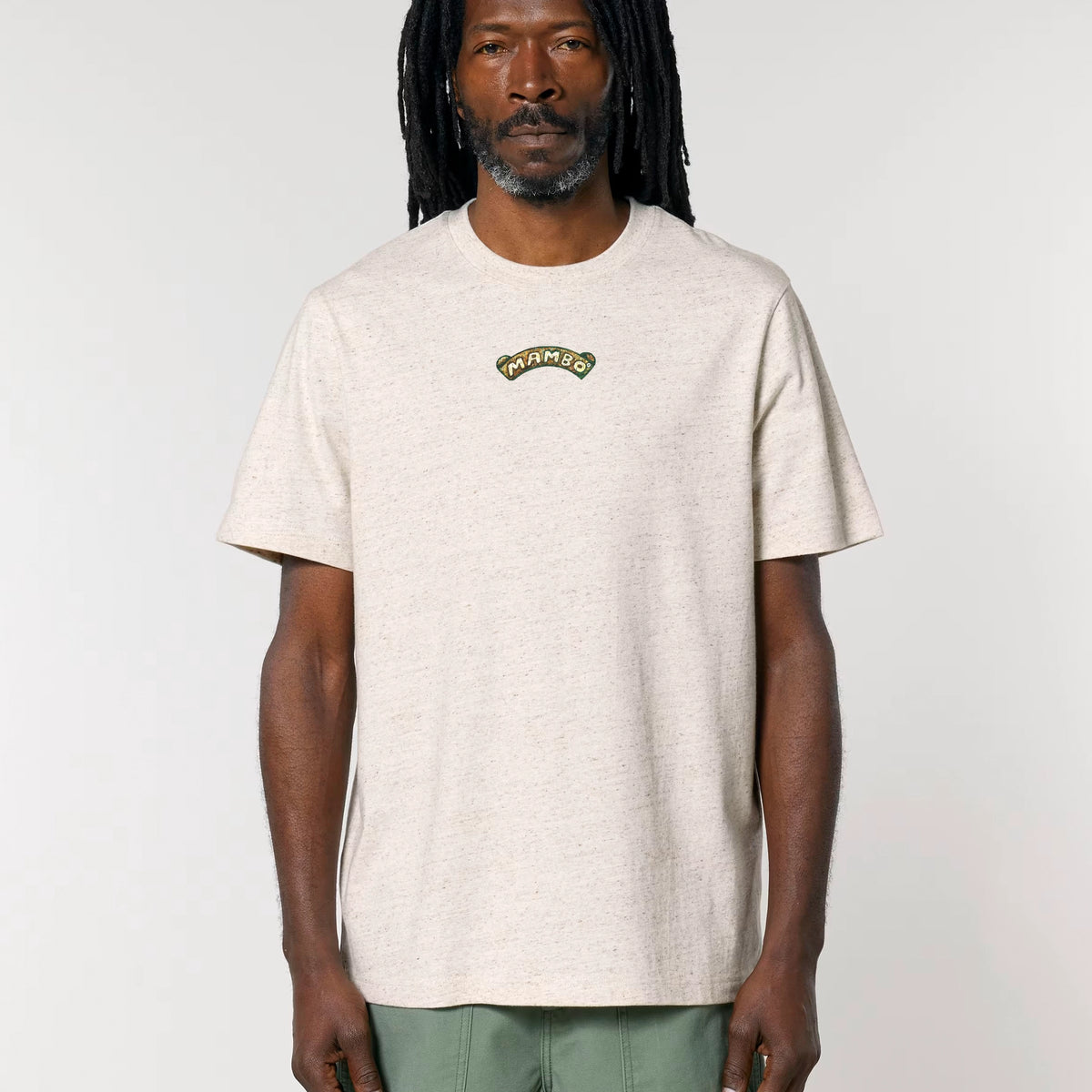 Pillar Of Society t-shirt in Eco Heather — model front