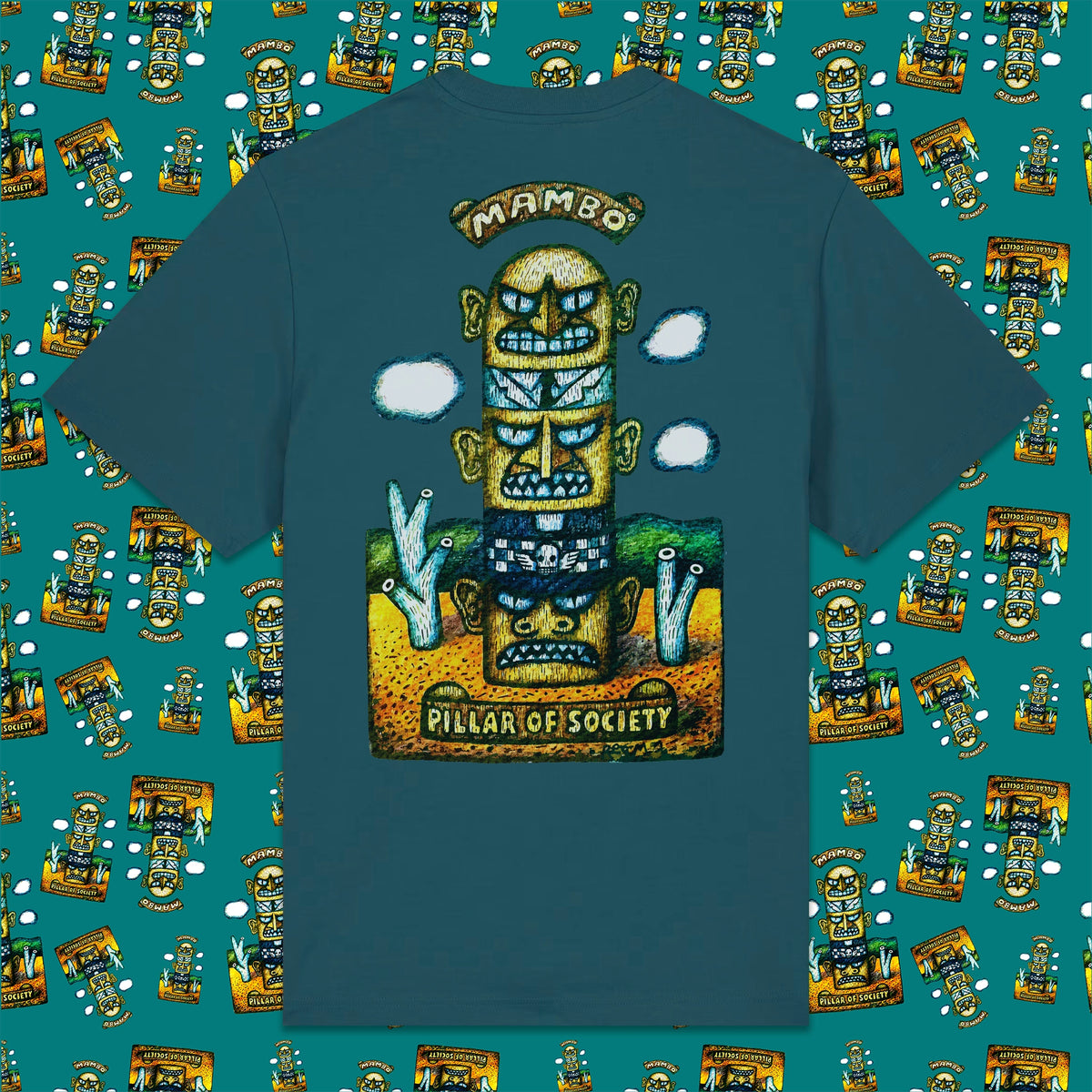 Pillar Of Society t-shirt in Stargazer — garment back