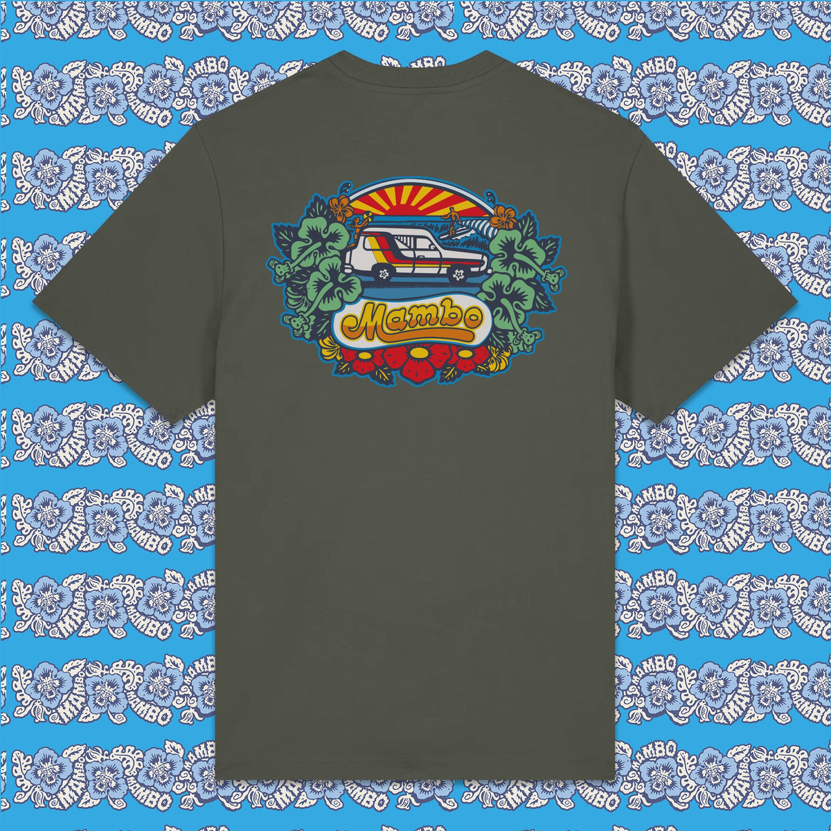 Cruiser t-shirt in Khaki — garment back