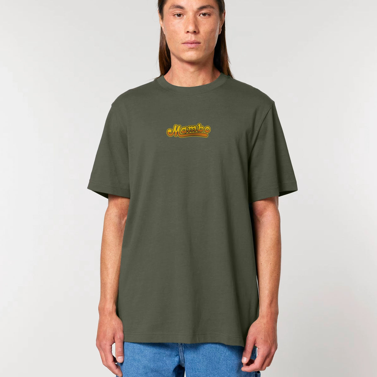 Cruiser t-shirt in Khaki — model front