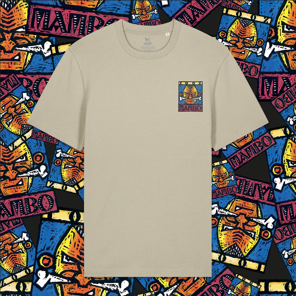 Bones t-shirt in Stone — garment front