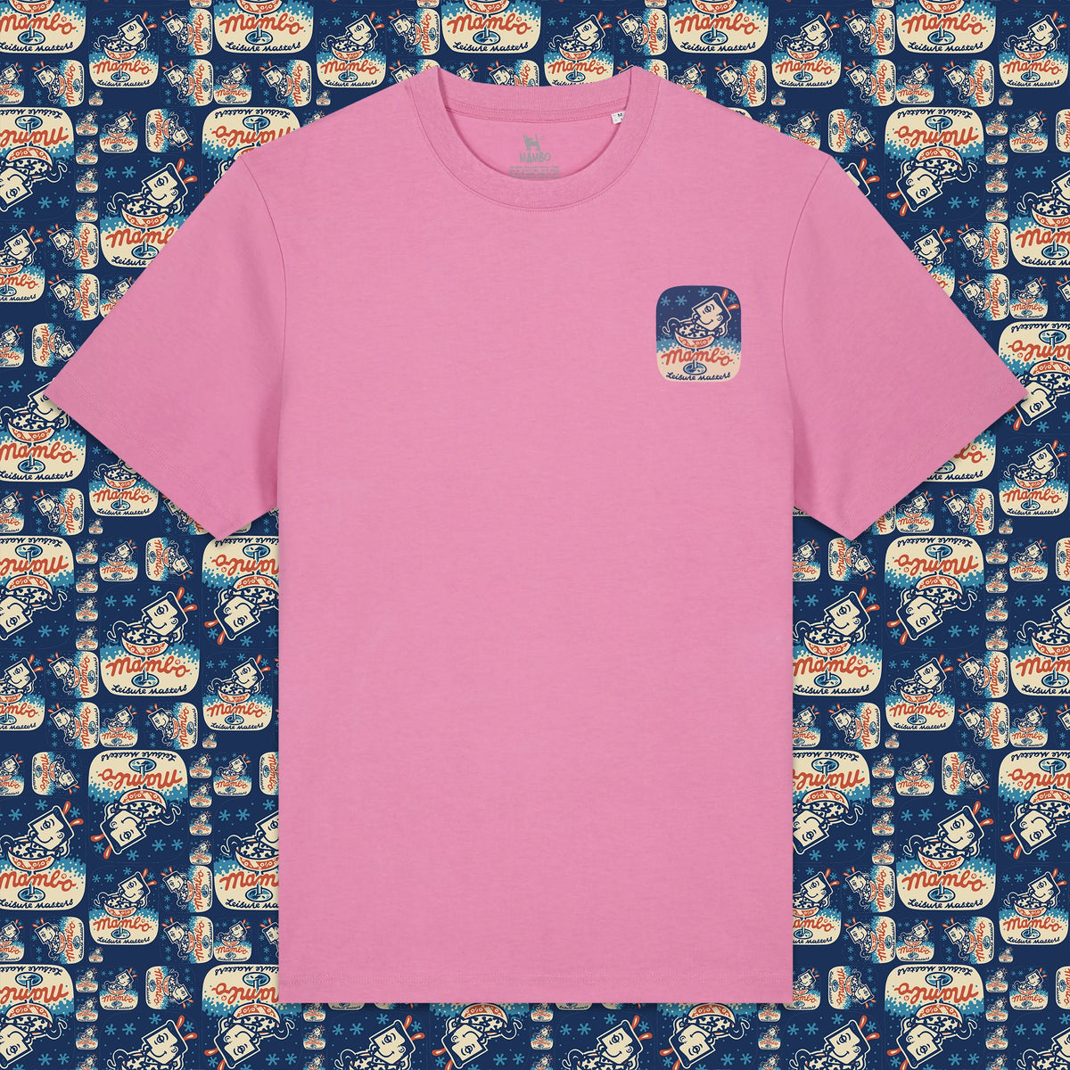 Martini t-shirt in Bubble Pink — garment front