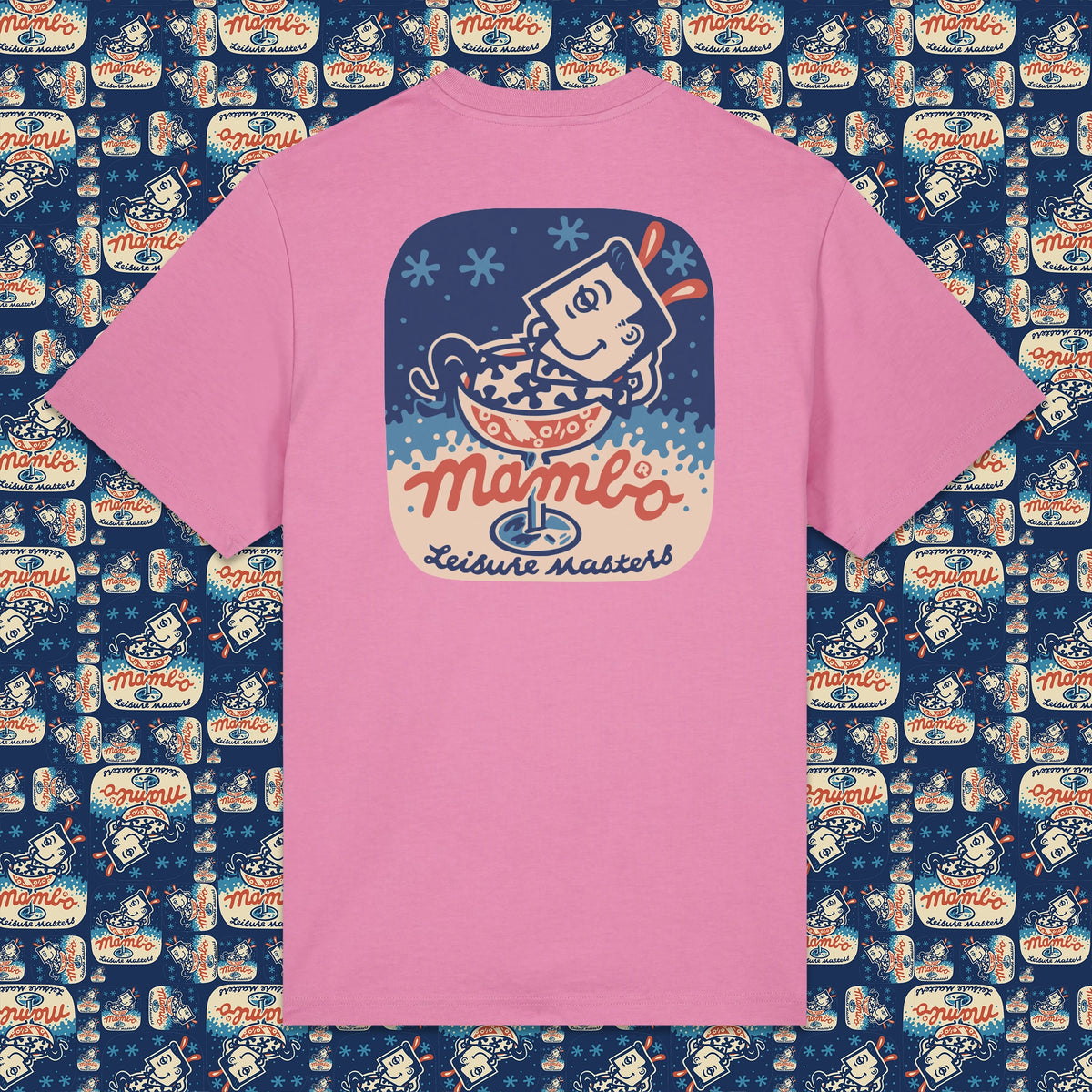 Martini t-shirt in Bubble Pink — garment back