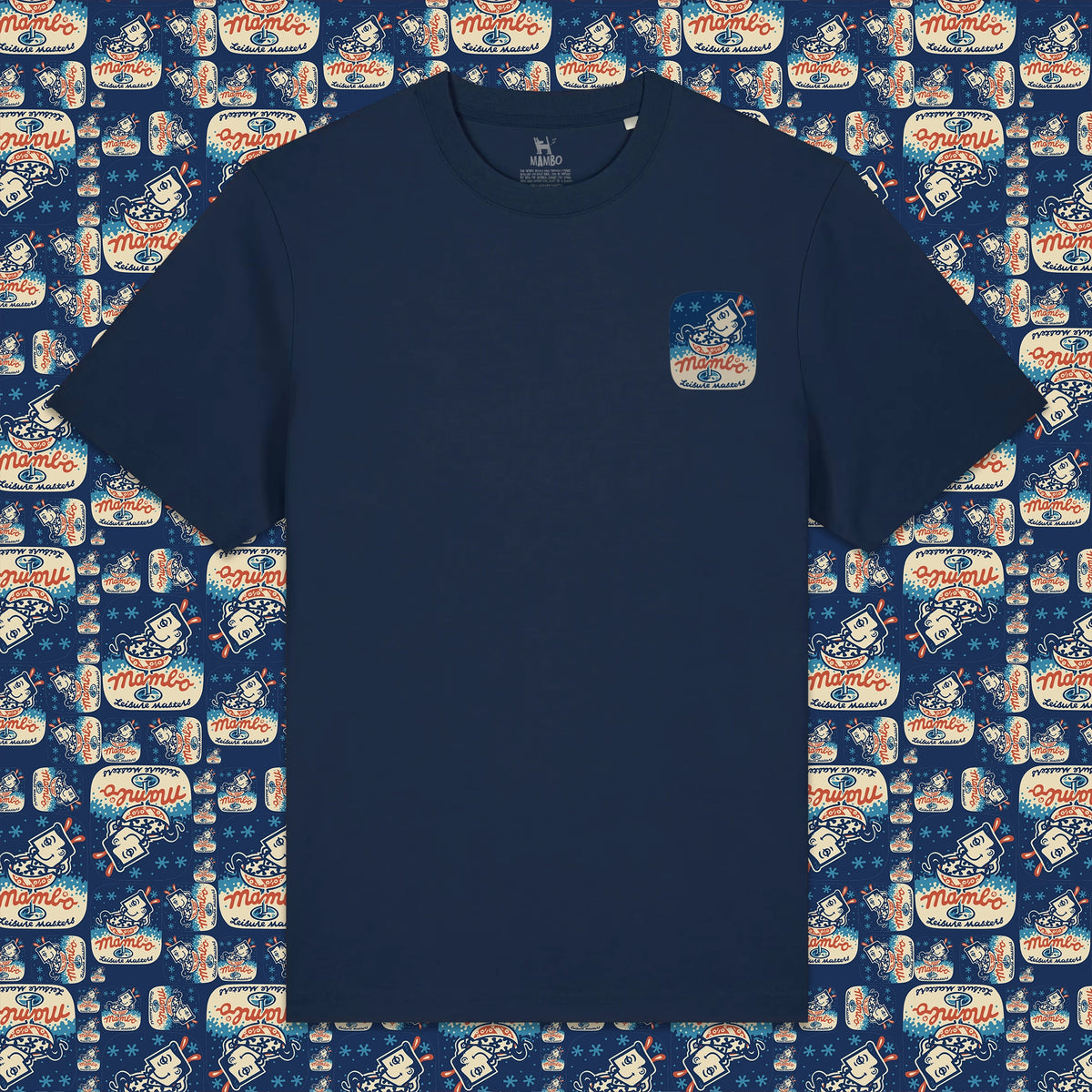 Martini t-shirt in French Navy — garment front