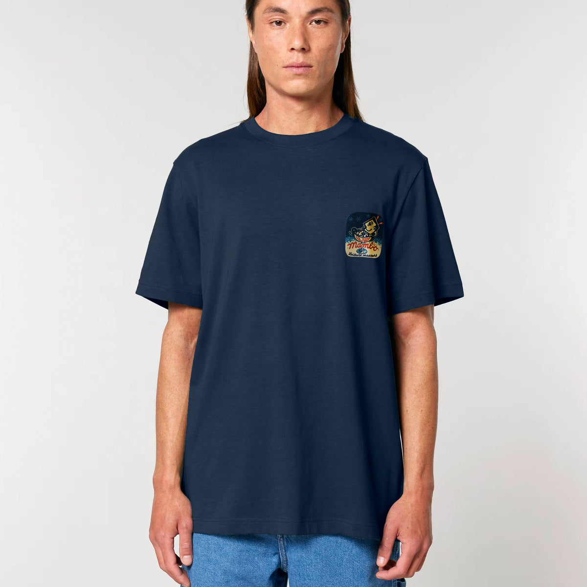 Martini t-shirt in French Navy — model front