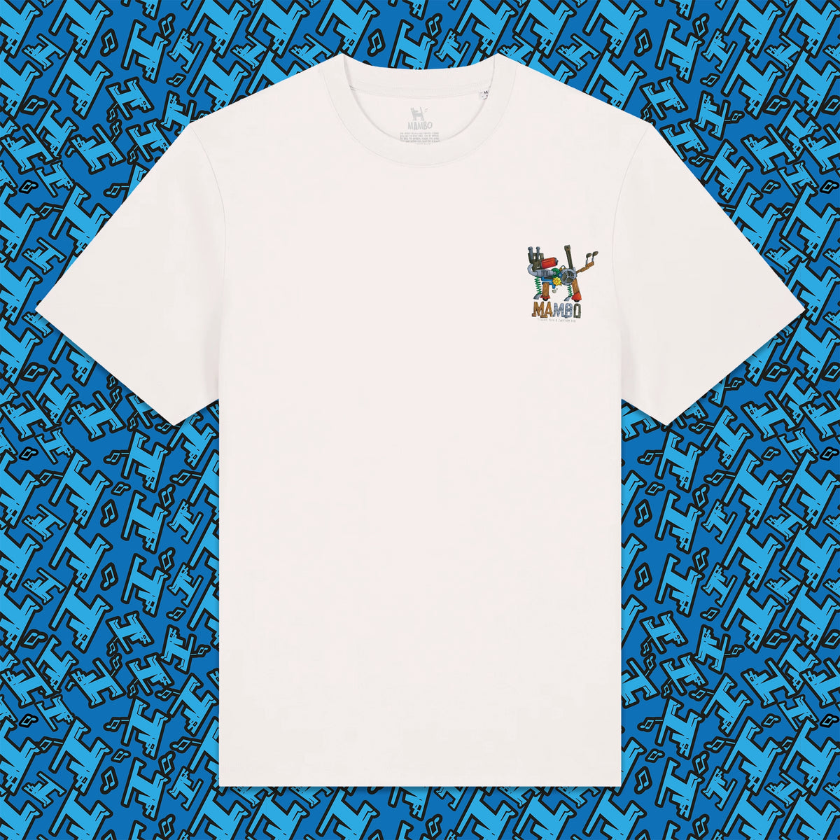 Mechanical Dog t-shirt in Off White — garment front
