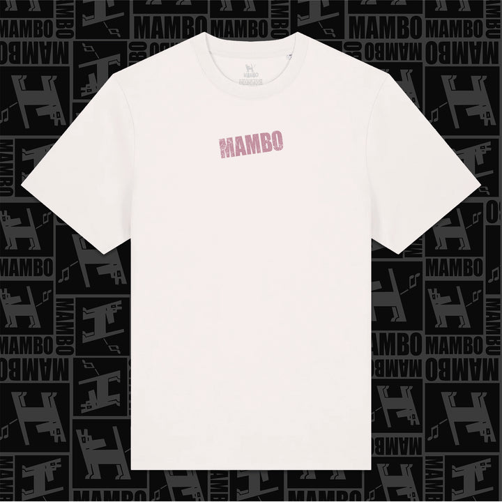 Distressed Dog t-shirt in Off White — garment front