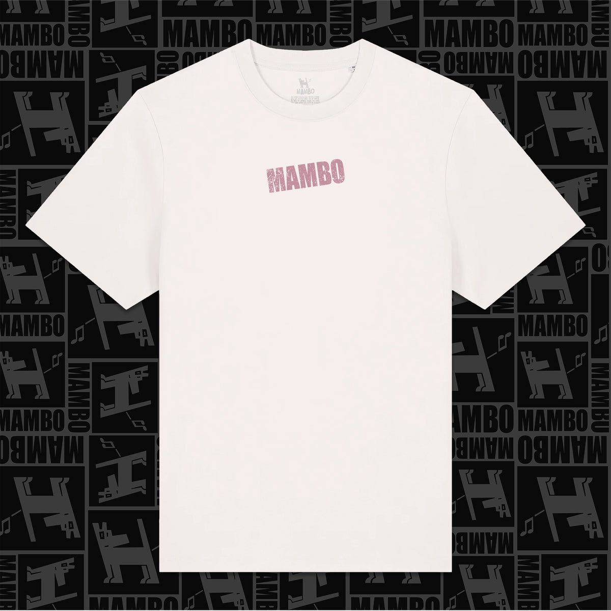 Distressed Dog t-shirt in Off White — garment front