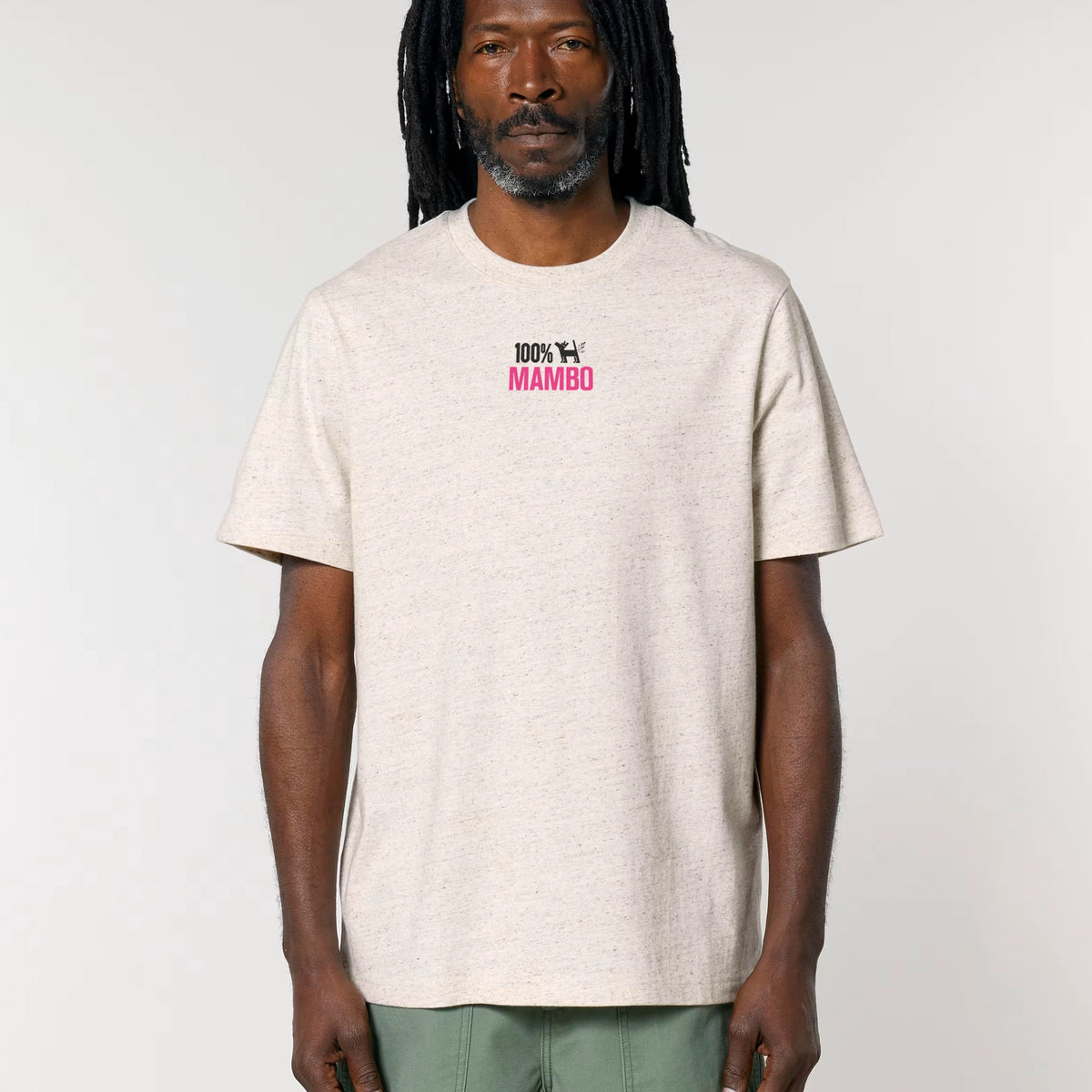 Sweet Melodies t-shirt in Eco Heather — model front