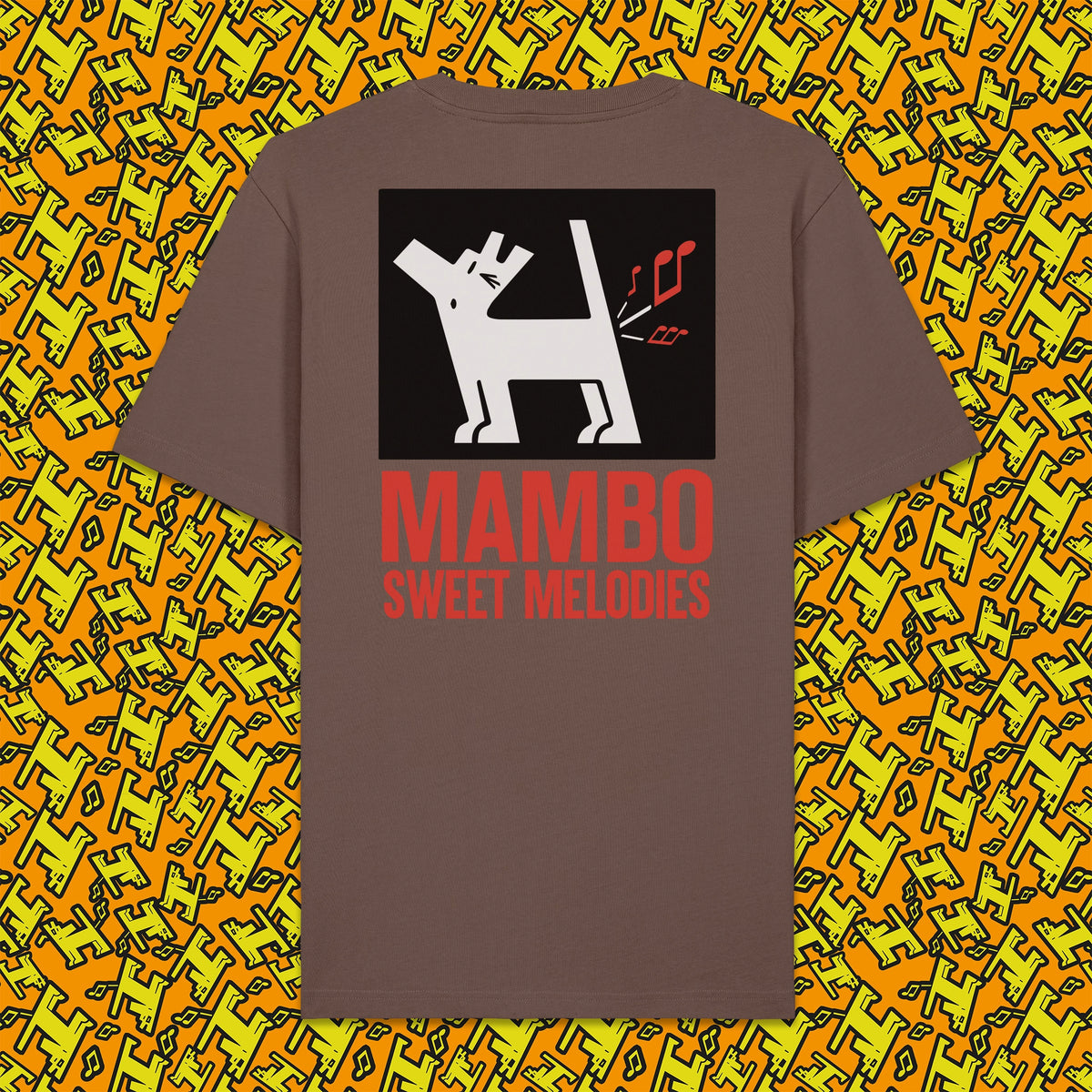 Sweet Melodies t-shirt in Mocha — garment back