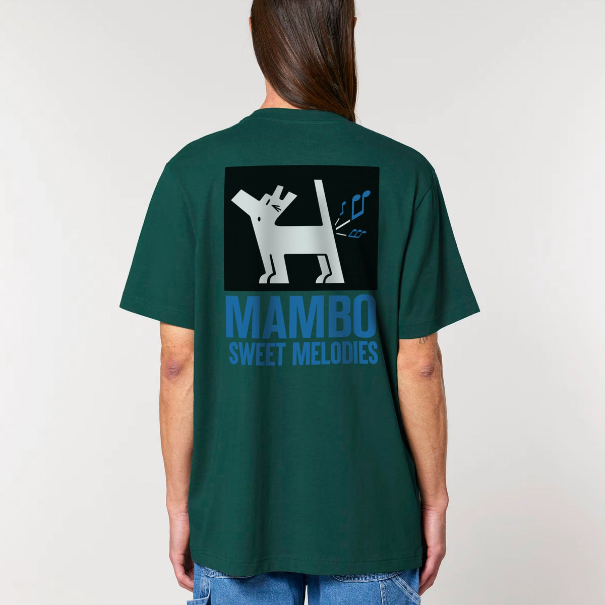 Sweet Melodies t-shirt in Glazed Green — model back