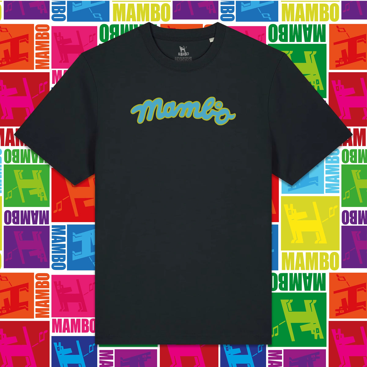 Flow Logo t-shirt in Black — garment front
