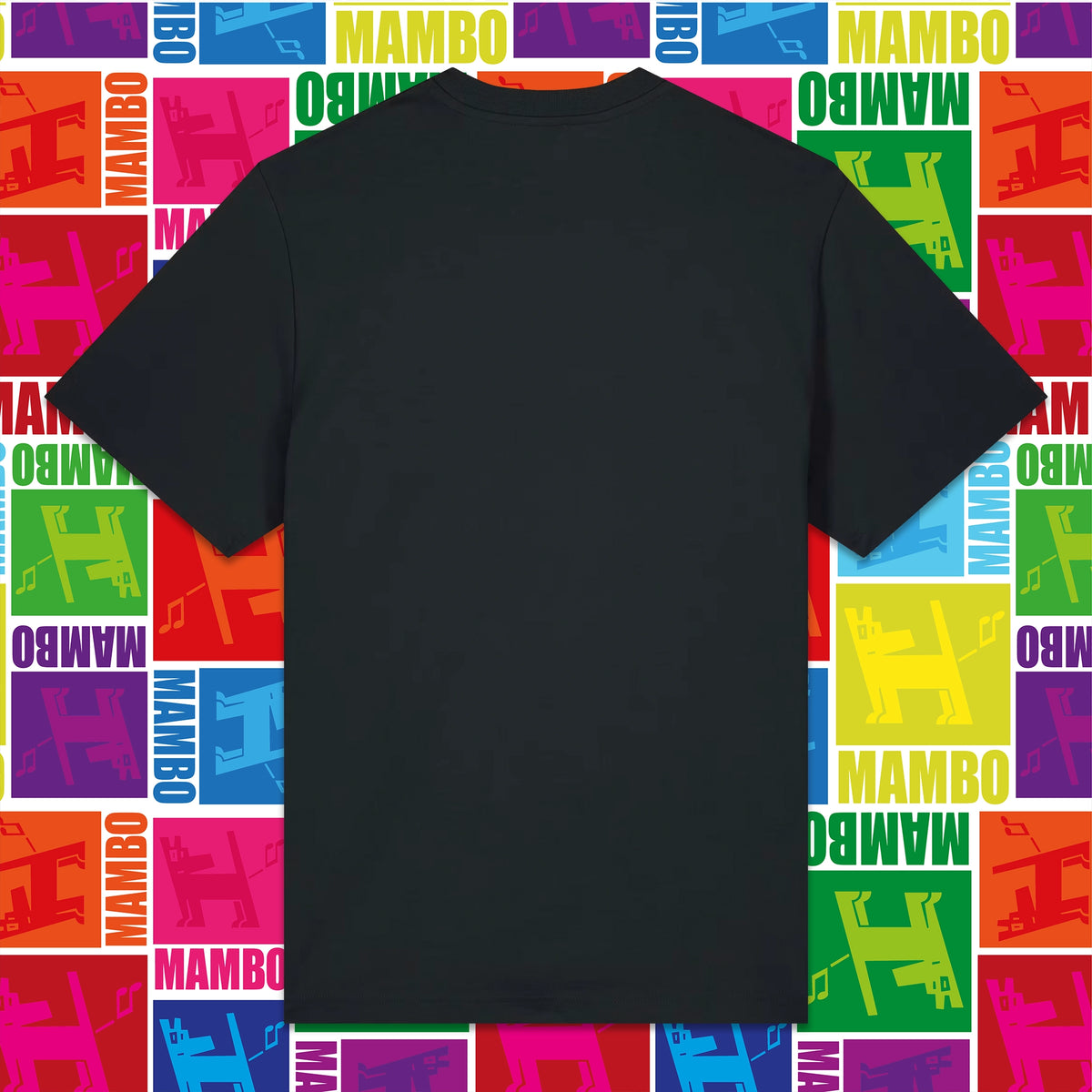 Flow Logo t-shirt in Black — garment back
