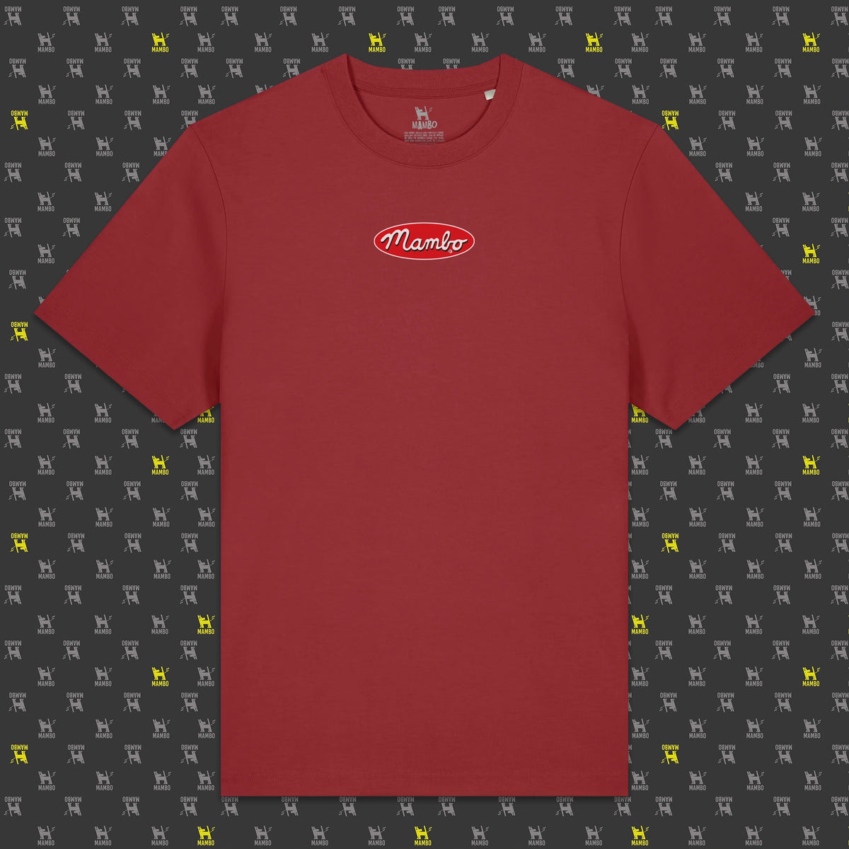 Core Logo t-shirt in Red Earth — garment front