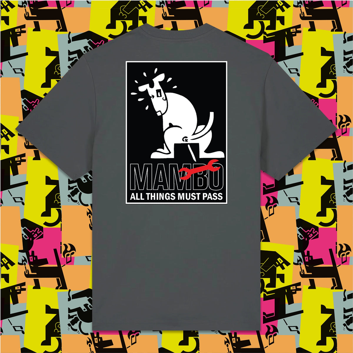 All Things Must Pass t-shirt in Anthracite — garment back