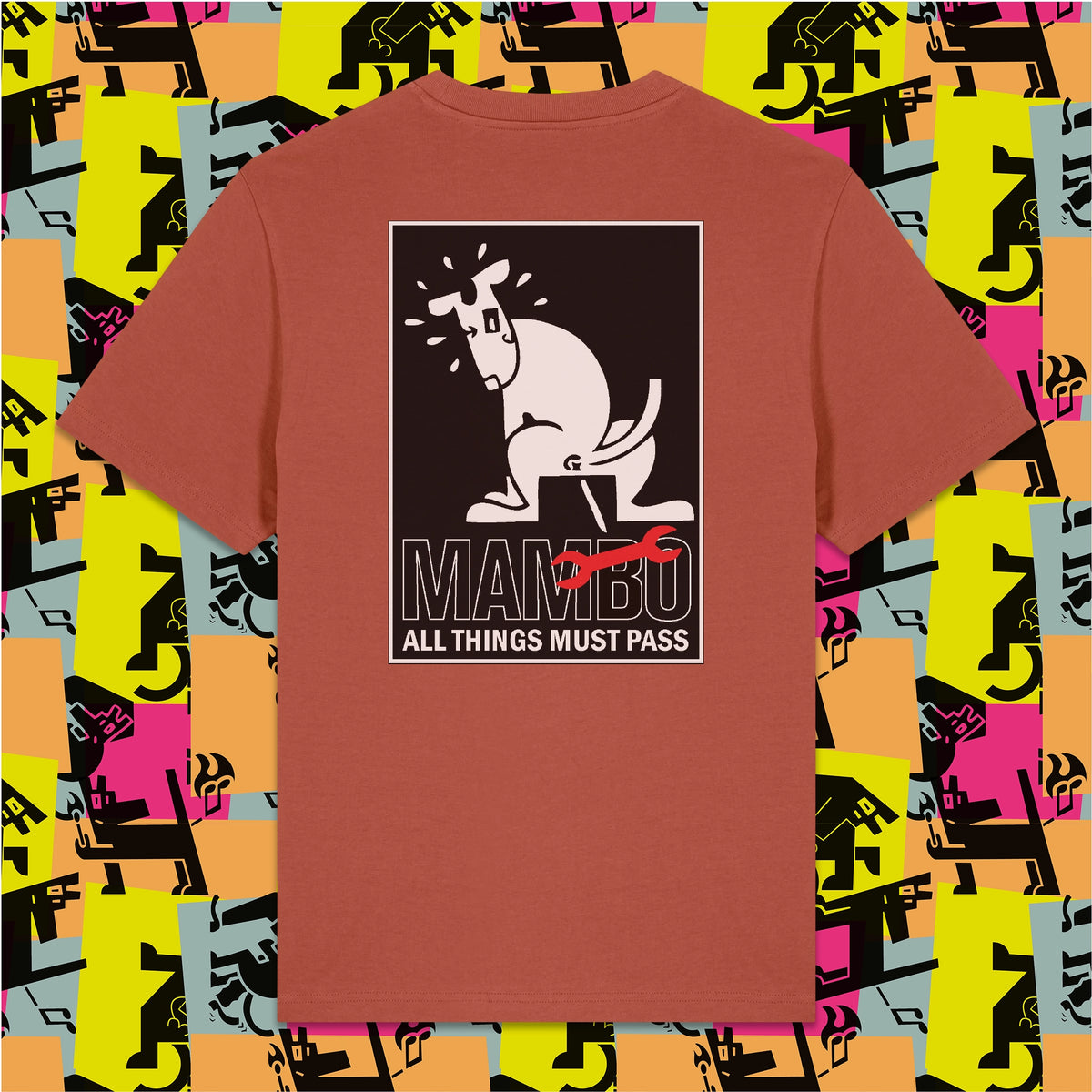 All Things Must Pass t-shirt in Heritage Brown — garment back