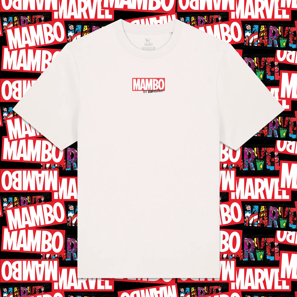 Marvelous t-shirt in Off White — garment front