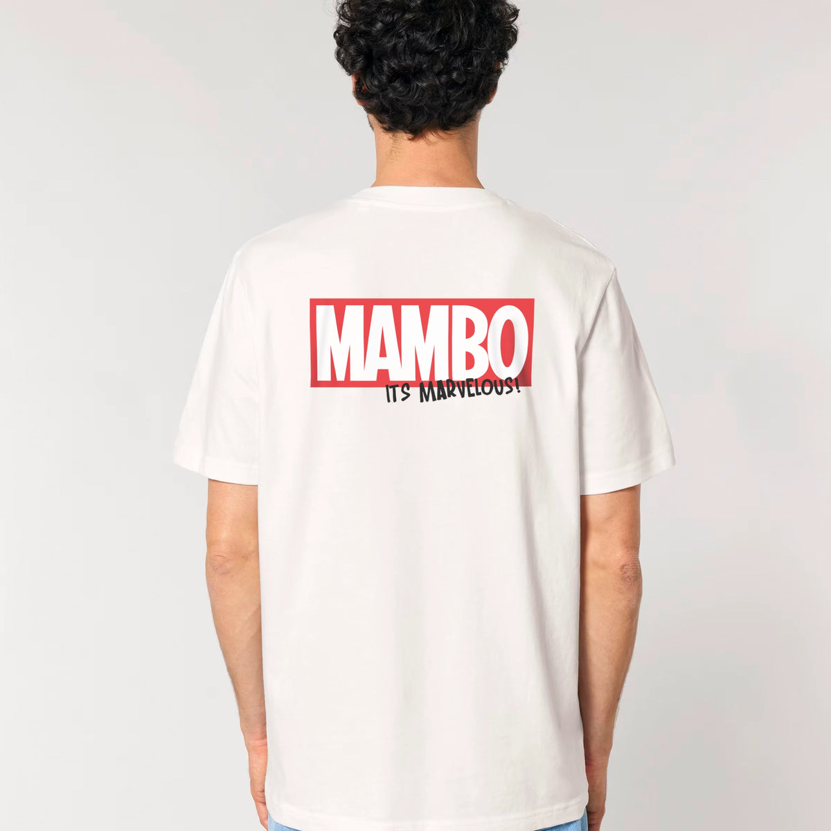 Marvelous t-shirt in Off White — model back