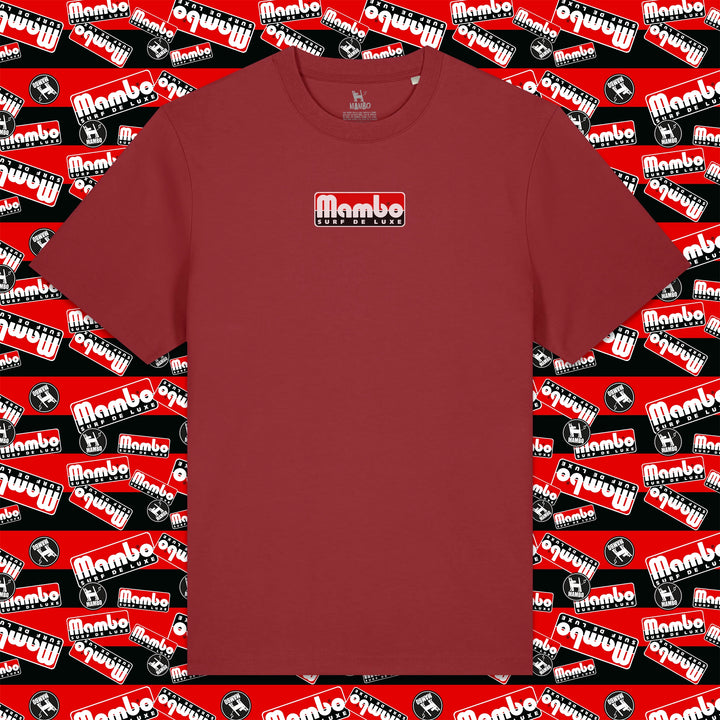 Surf Deluxe t-shirt in Red Earth — garment front