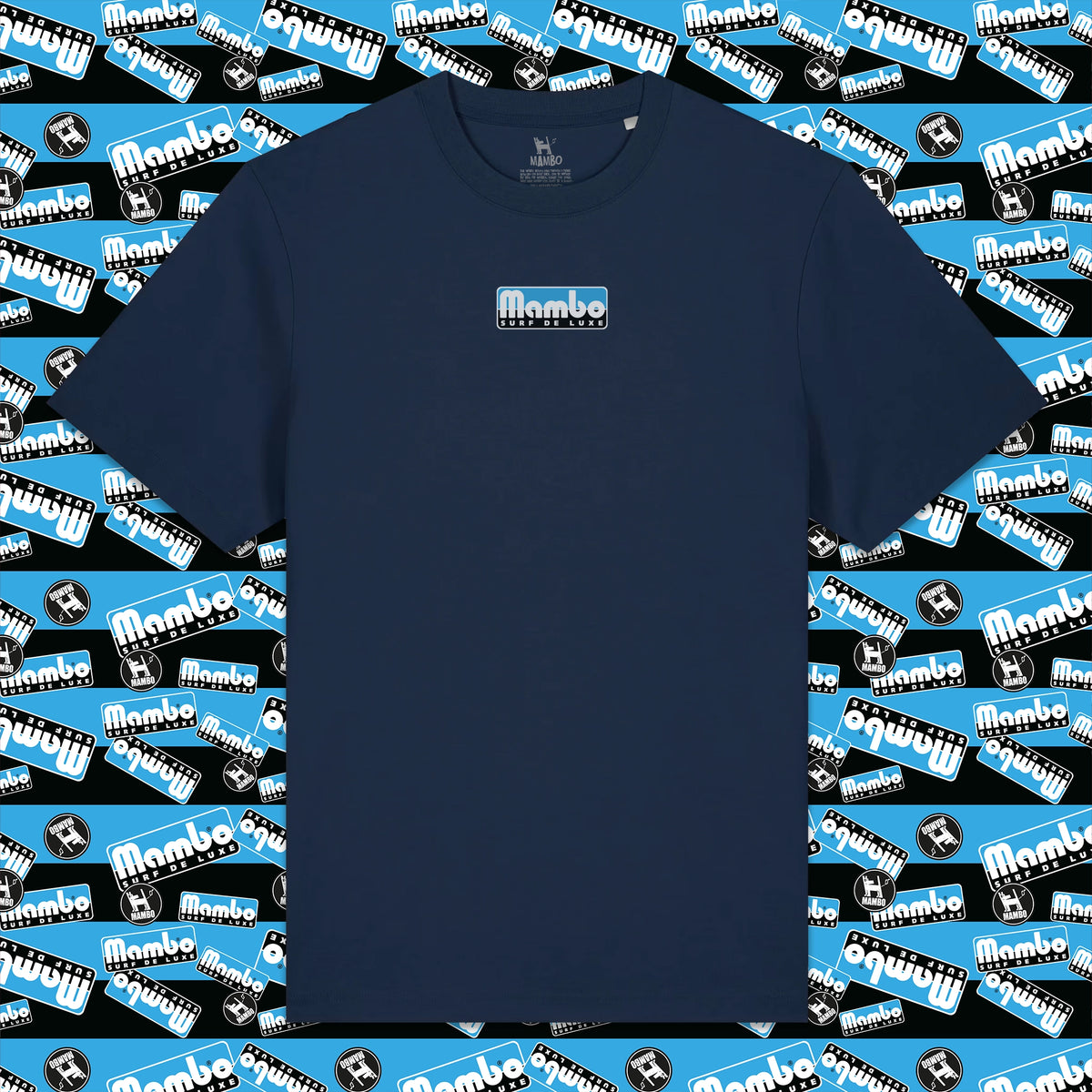 Surf Deluxe t-shirt in French Navy — garment front