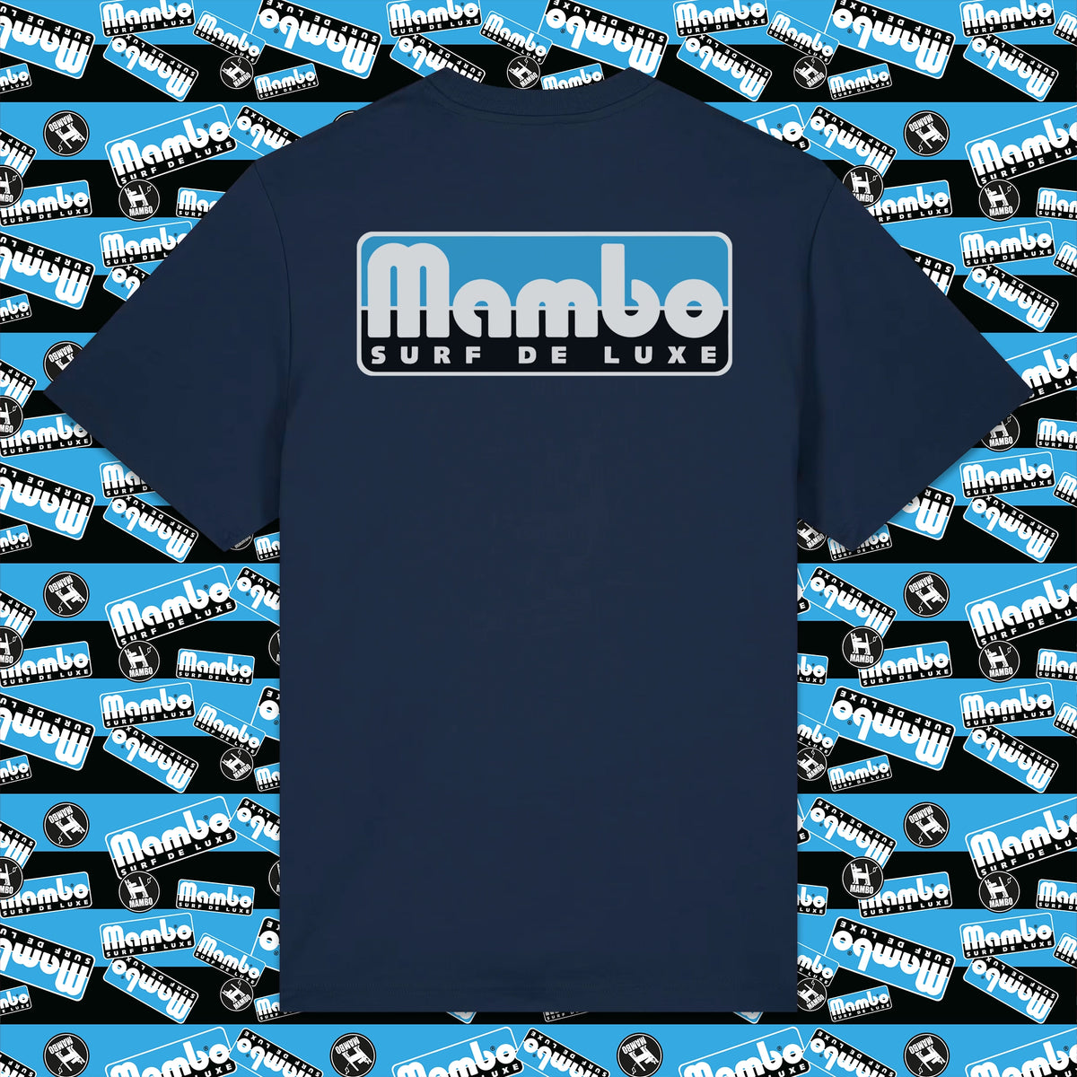 Surf Deluxe t-shirt in French Navy — garment back