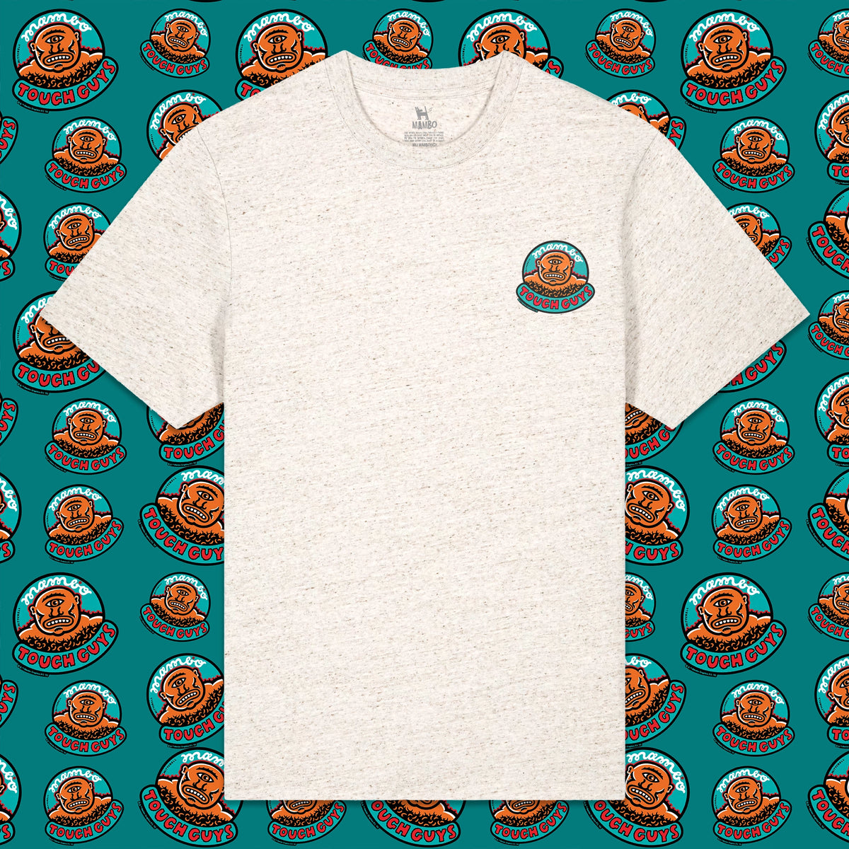 Tough Guys t-shirt in Eco Heather — garment front