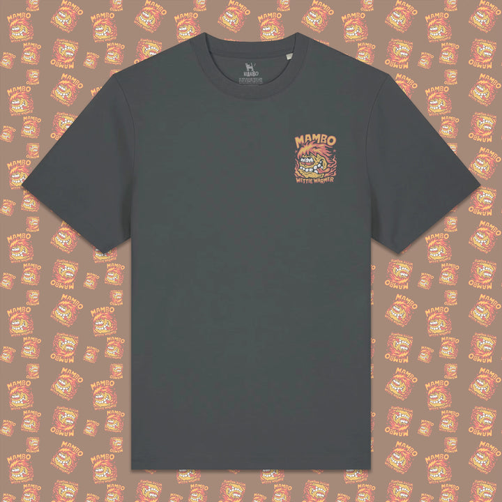 Wettie Warmer t-shirt in Anthracite — garment front