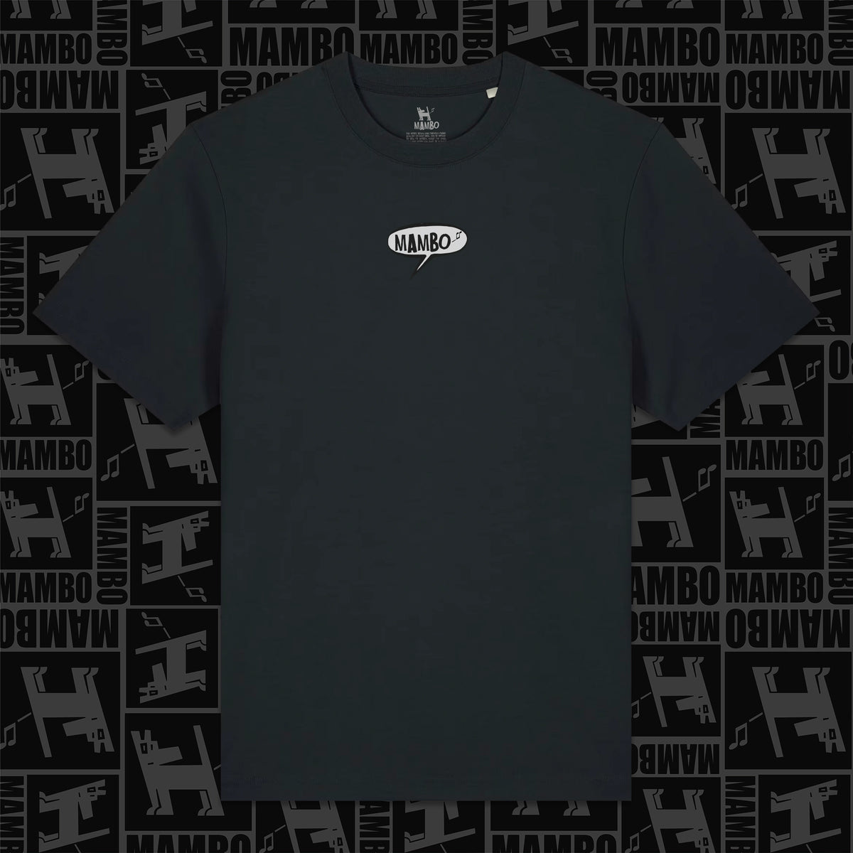 Farting Dog t-shirt in Black — garment front