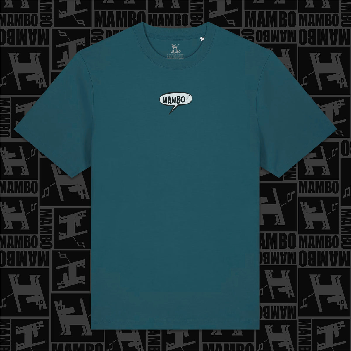 Farting Dog t-shirt in Stargazer — garment front