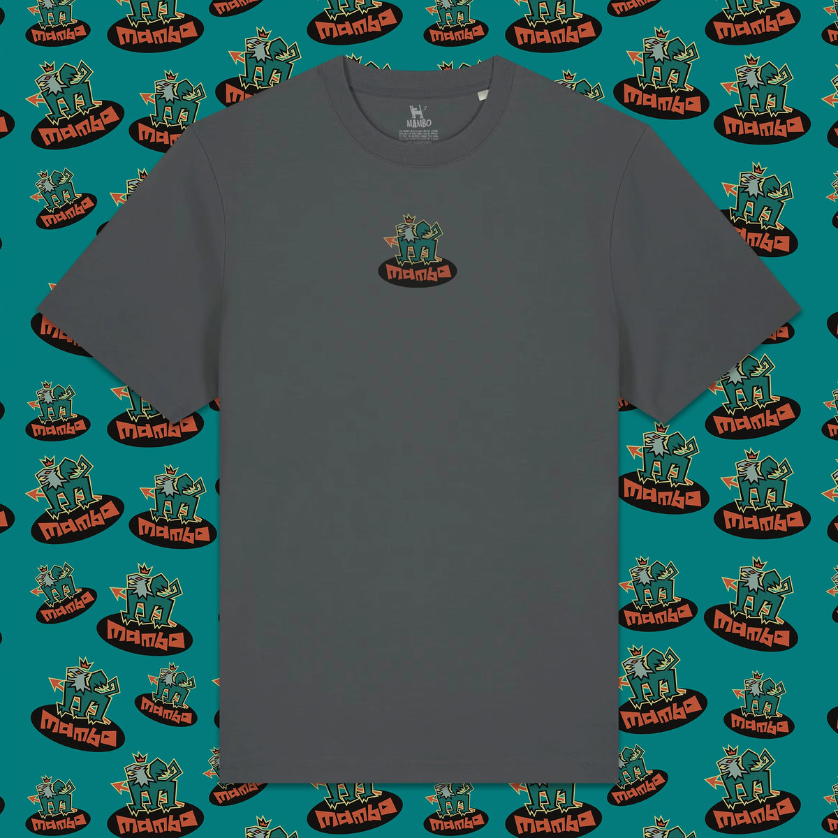 Mambo Griffin T-shirt in Anthracite, front product view