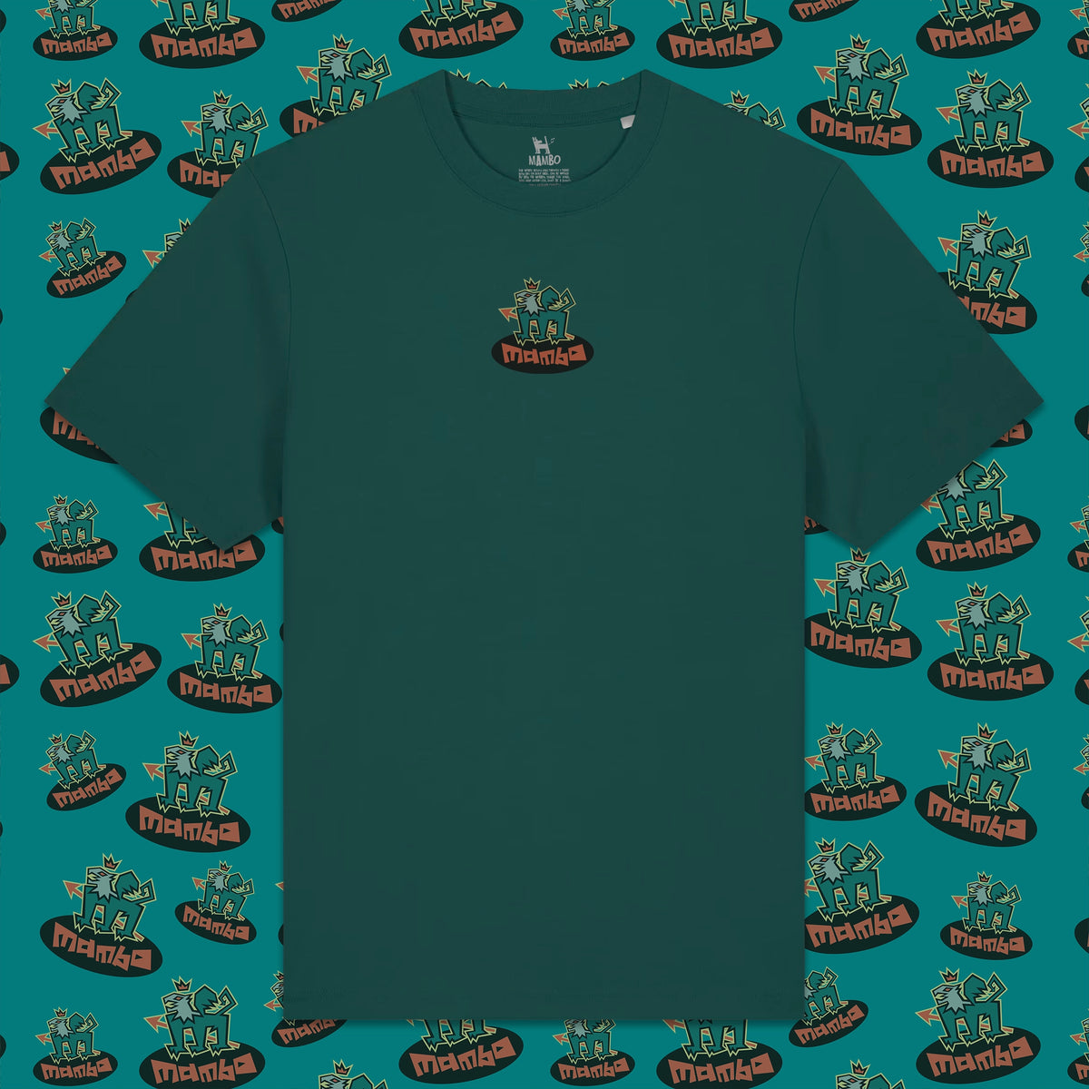 Mambo Griffin T-shirt in Glazed Green, front product view