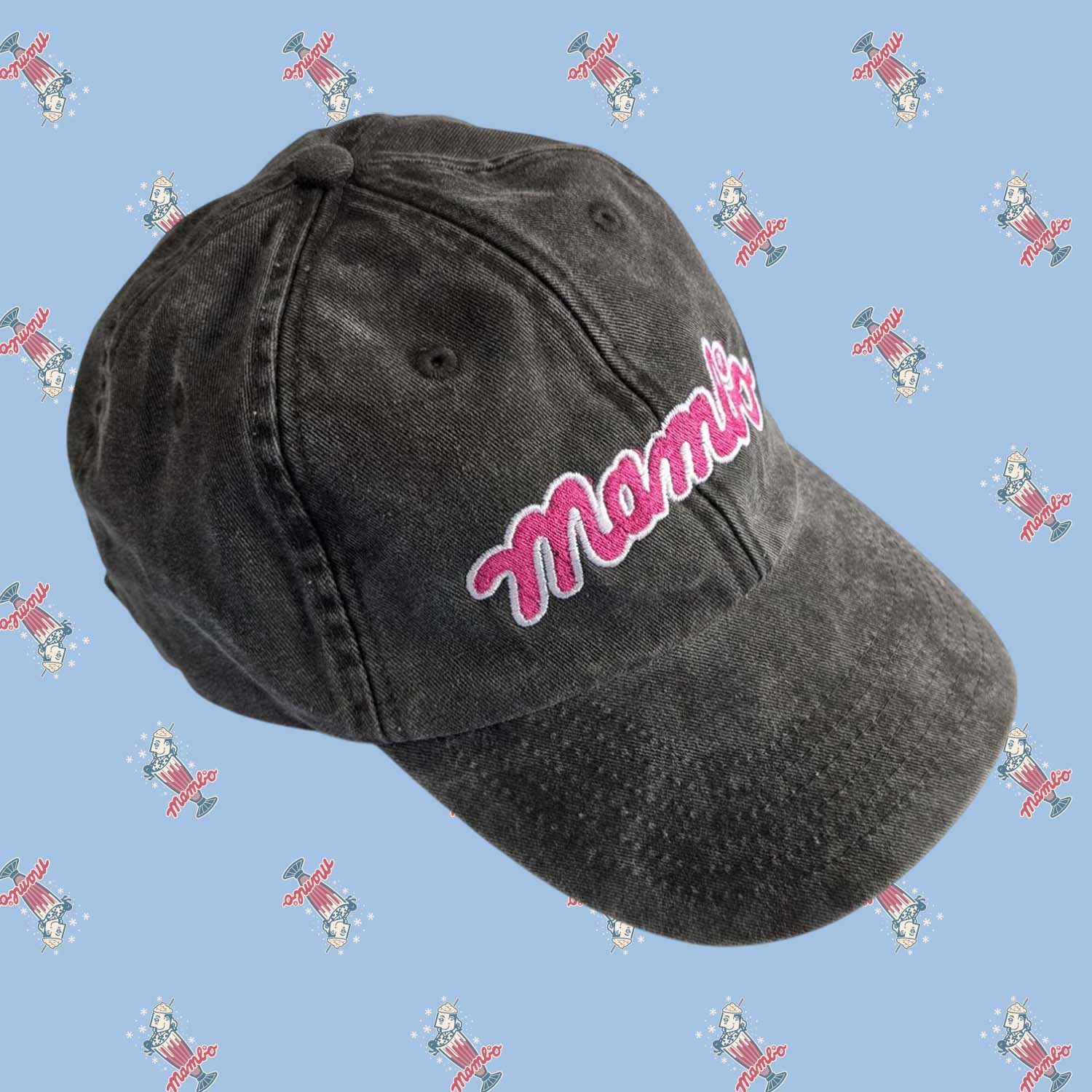 Mambo 'Flow Logo' Dad Cap - Washed Black