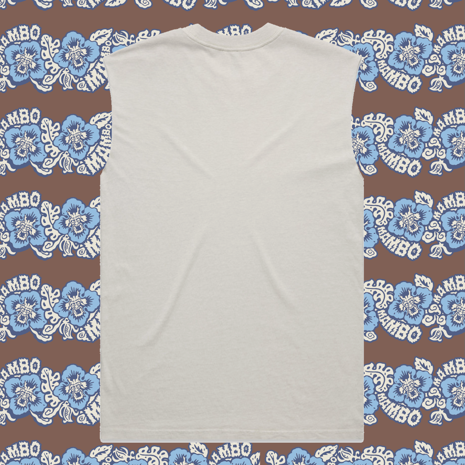 Mambo 'Dragon Dog' Tank Top - Off White - Mambo