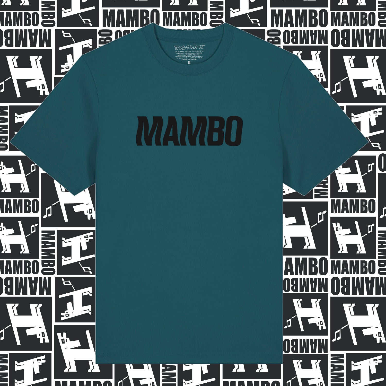 Mambo 'Skeleton Dog' T-Shirt - Deep Blue - Mambo