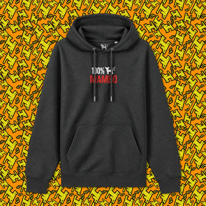 Sweet Melodies hoodie in Dark Heather Grey — garment front