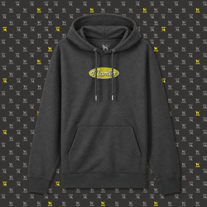 Core Logo hoodie in Dark Heather Grey — garment front