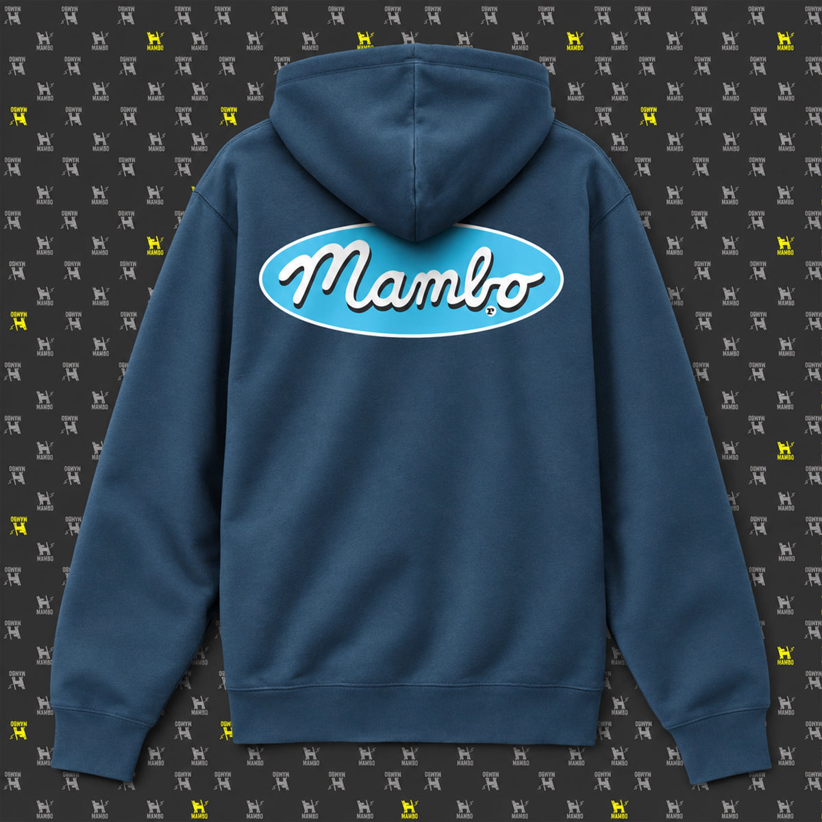 Core Logo hoodie in Deep Teal — garment back