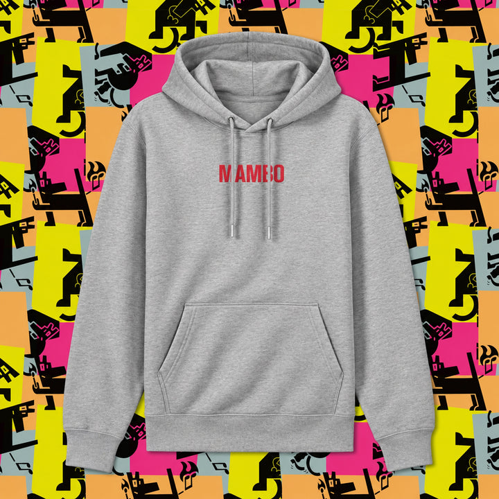 All Things Must Pass hoodie in Heather Grey — garment front