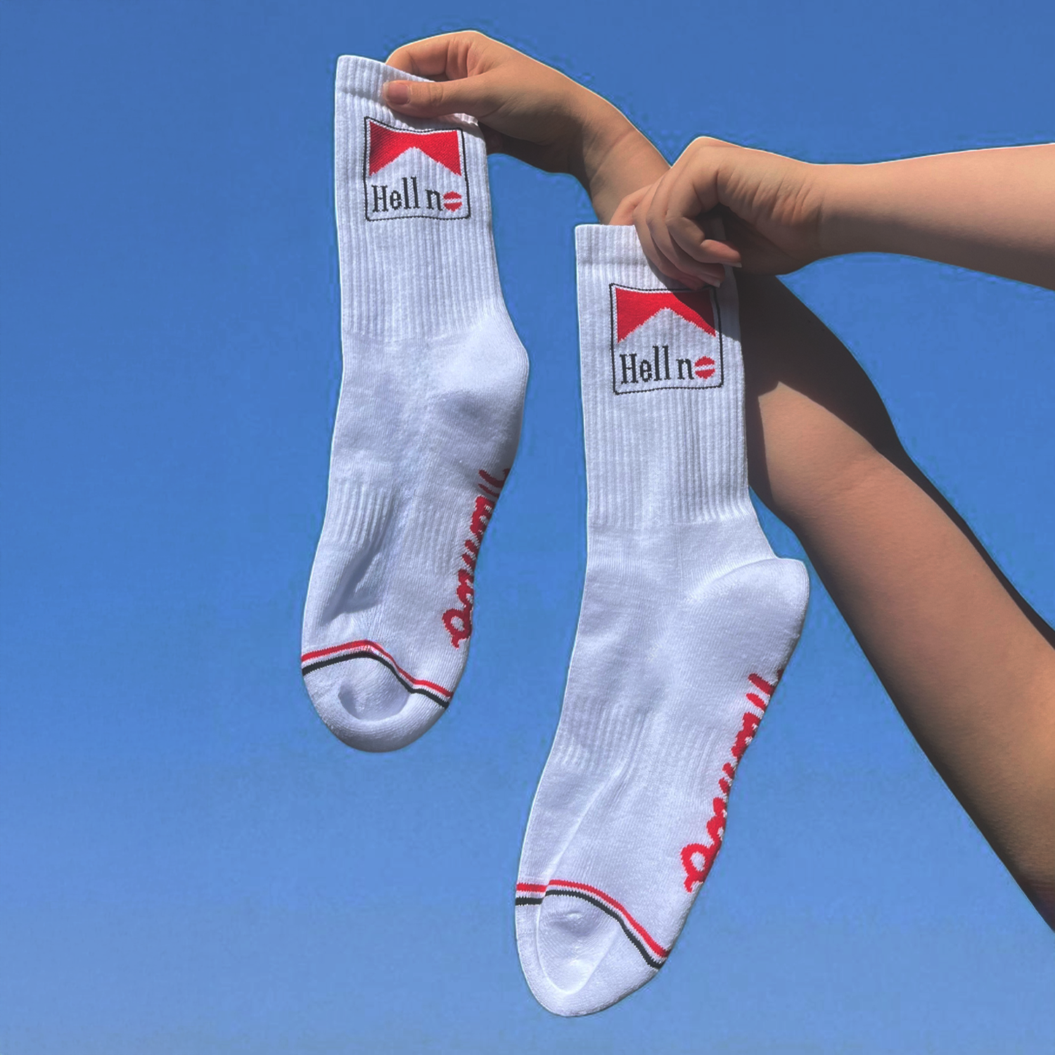 Mambo 'Hell No' Crew Socks - Mambo