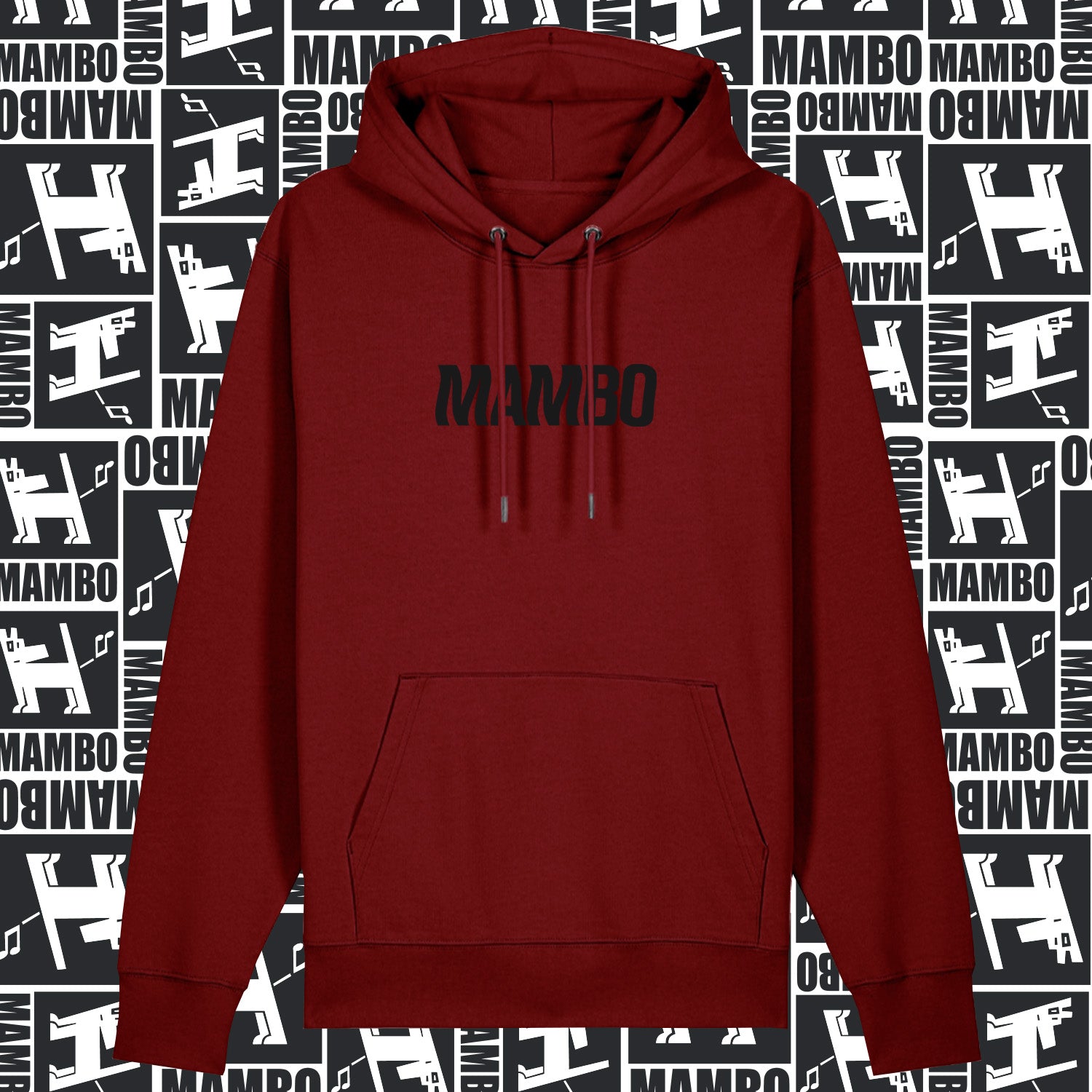 Mambo 'Skeleton Dog' Hoodie - Maroon - Mambo