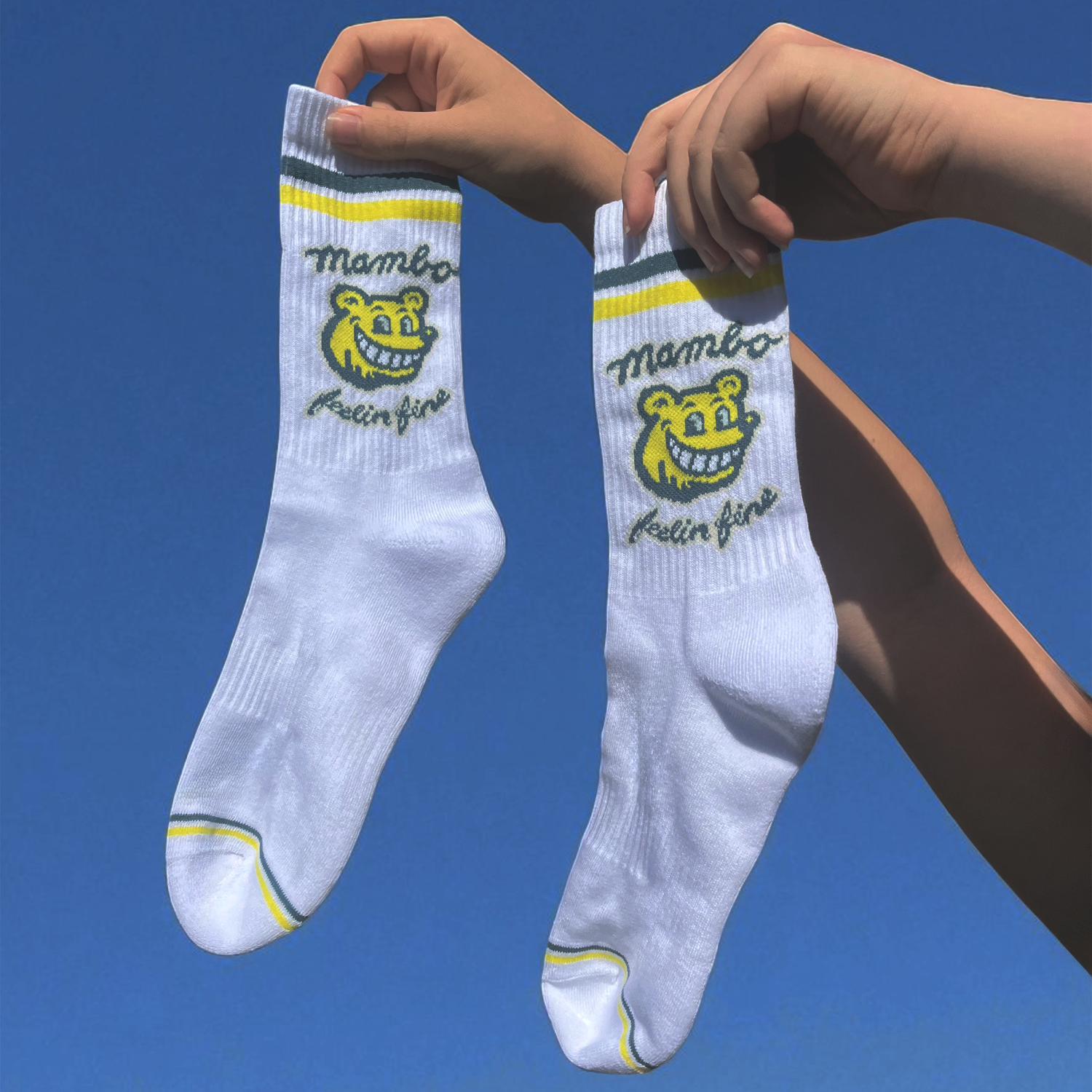 Mambo 'Feelin' Fine' Crew Socks - Mambo