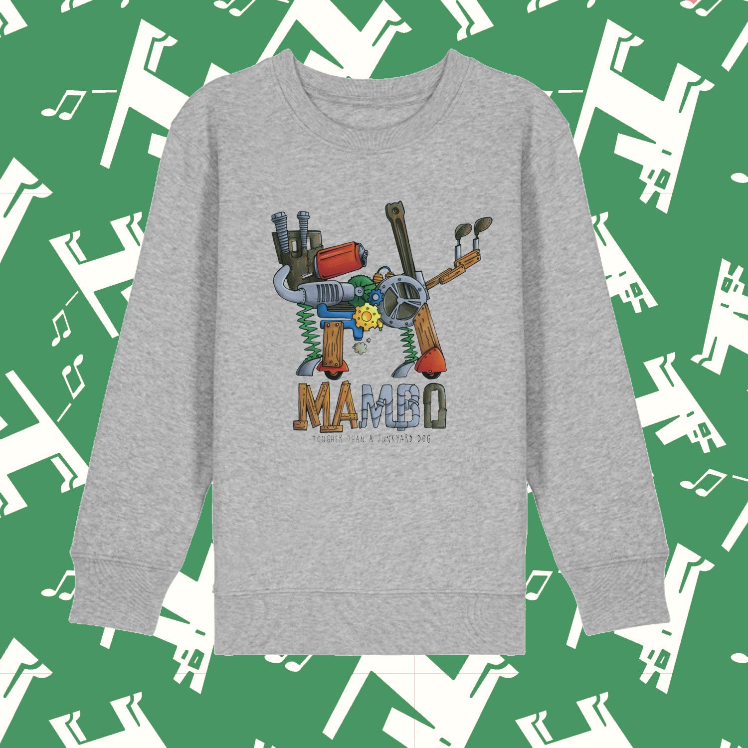 Mambo Mini Adult 'Mechanical Dog' Sweatshirt - Grey | Mambo
