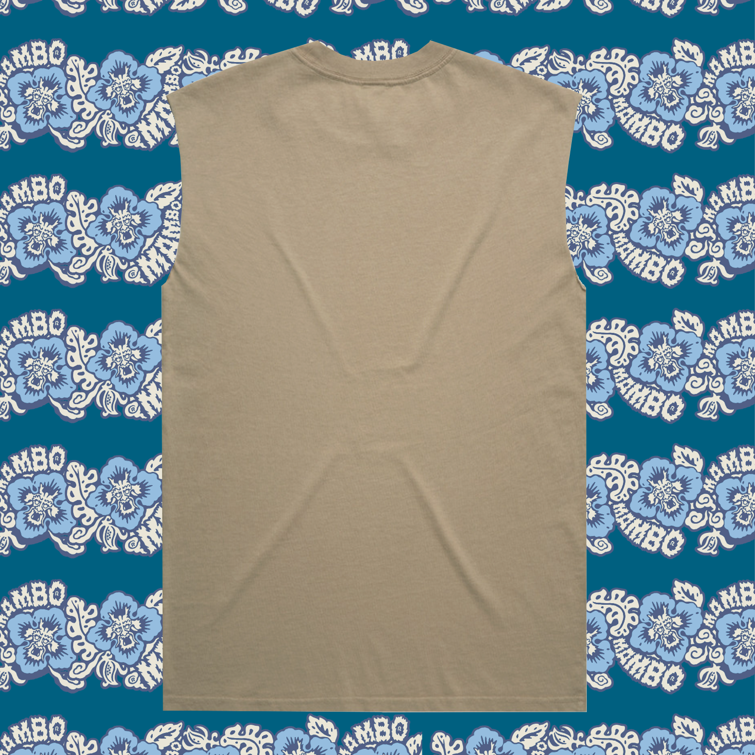 Mambo 'Pillar of Society' Tank Top - Sand - Mambo