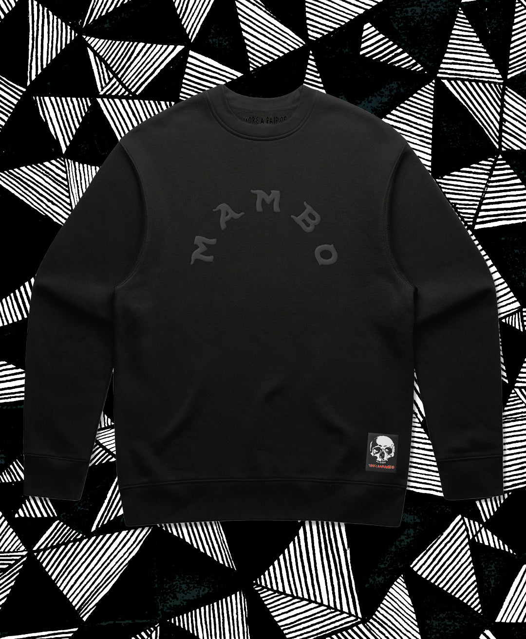 Mambo Embroidered Logo Relaxed Crewneck